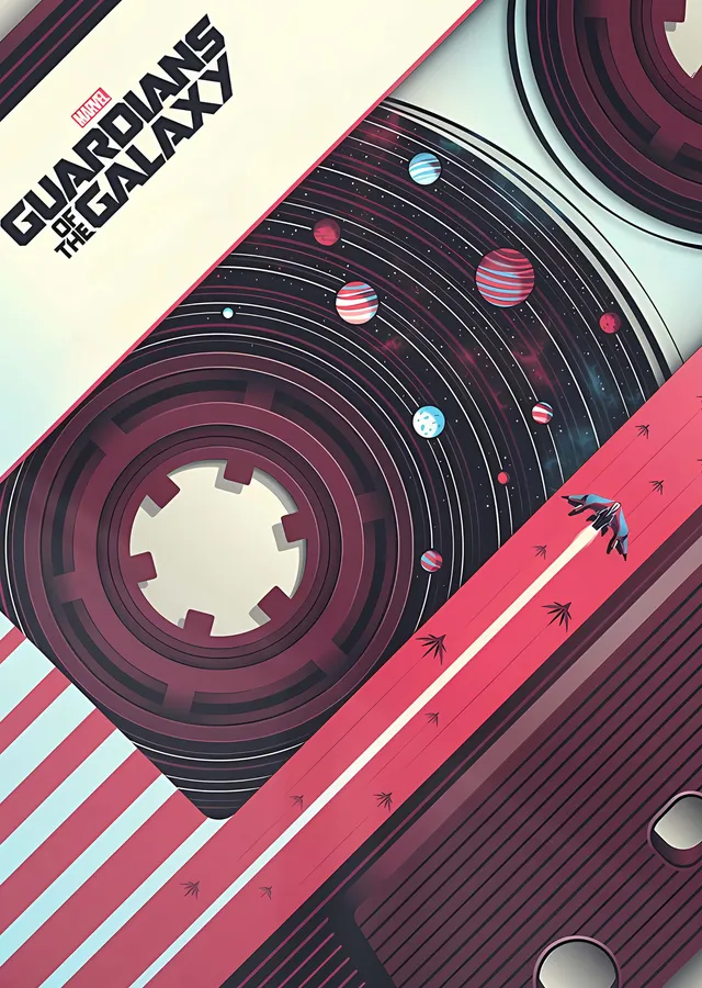 Guardians of the Galaxy: Awesome Mix metal tablo