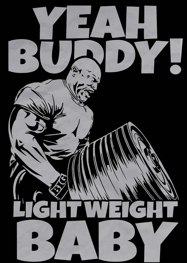 Ronnie Coleman: Yeah Buddy! Light Weight Baby metal tablo