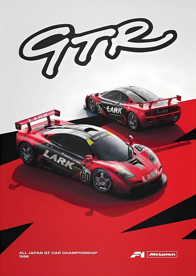 McLaren F1 GTR · 1996 Team LARK metal tablo