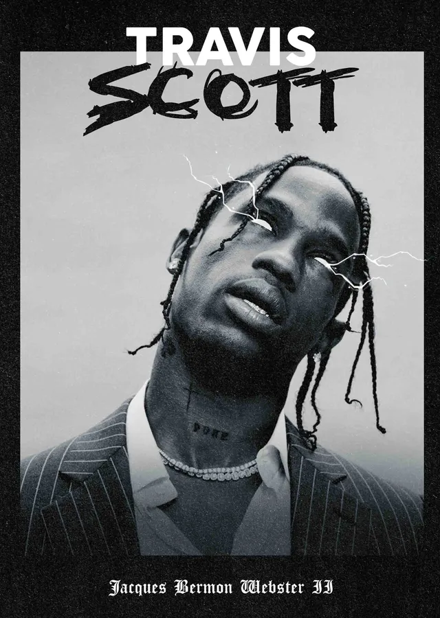 Travis Scott: Jacques Bermon Webster II metal tablo