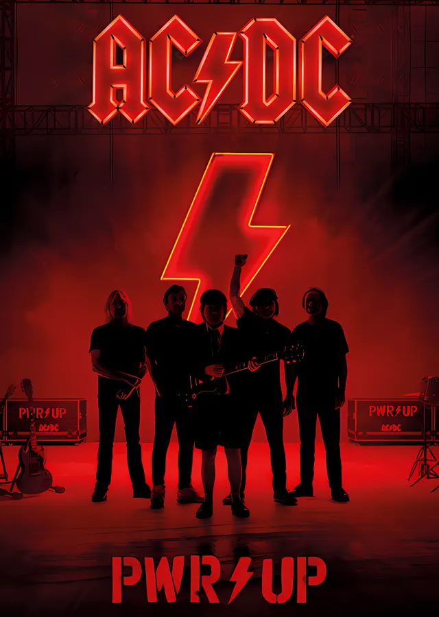 AC/DC: Power Up metal tablo