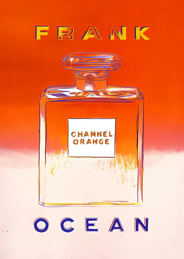 Frank Ocean: Channel Orange Şişesi metal tablo