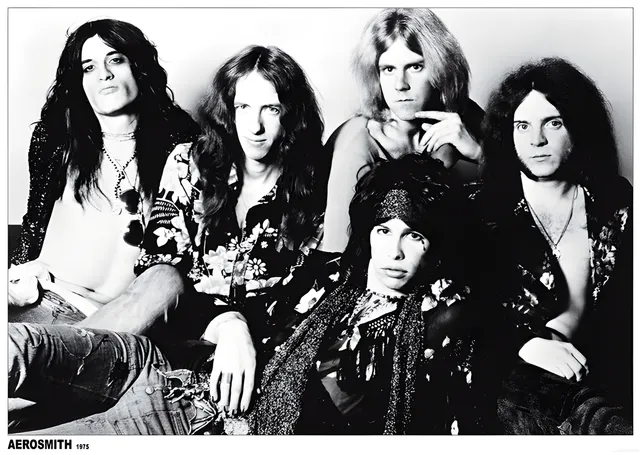Aerosmith: Grup Portresi metal tablo