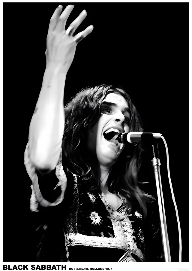 Ozzy Osbourne: Rotterdam 1971 metal tablo