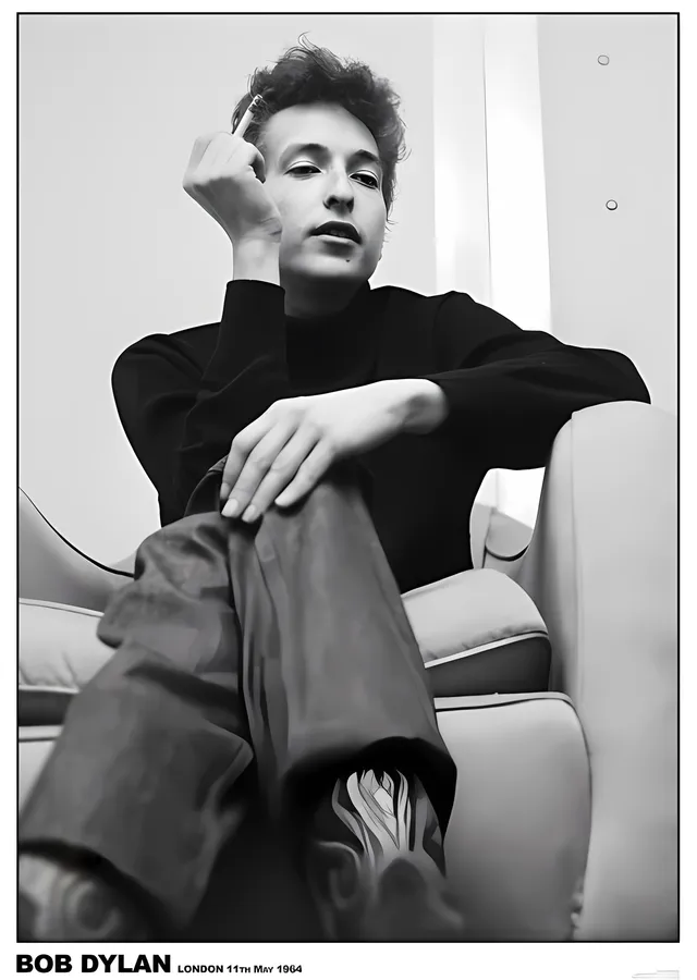 Bob Dylan: Londra 1964 metal tablo