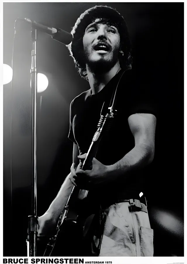 Bruce Springsteen: Amsterdam 1975 metal tablo
