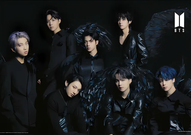 BTS: Black Wings metal tablo