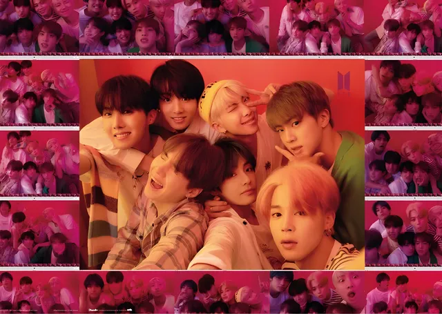 BTS: Selfie Şeridi metal tablo