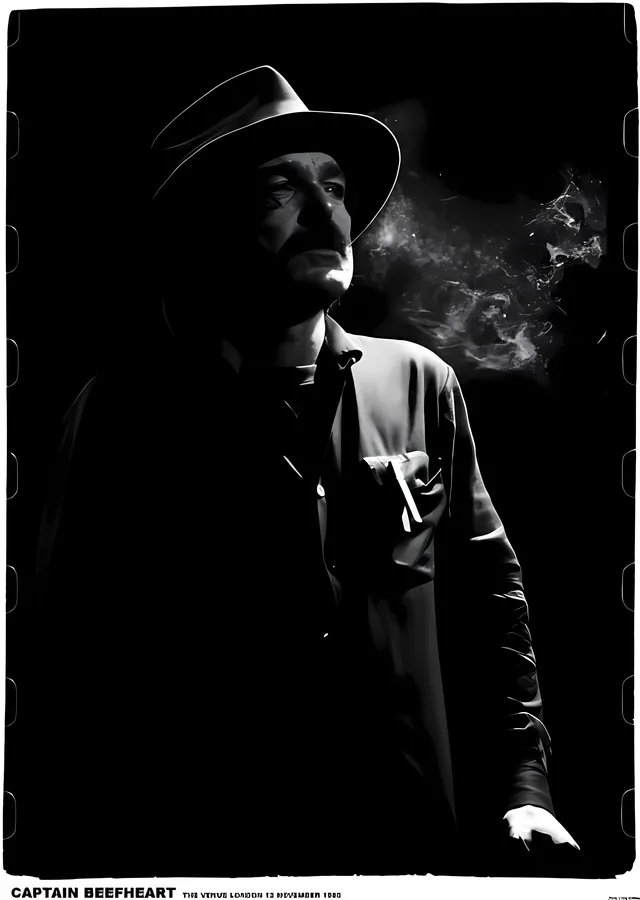 Captain Beefheart: Londra 1980 metal tablo