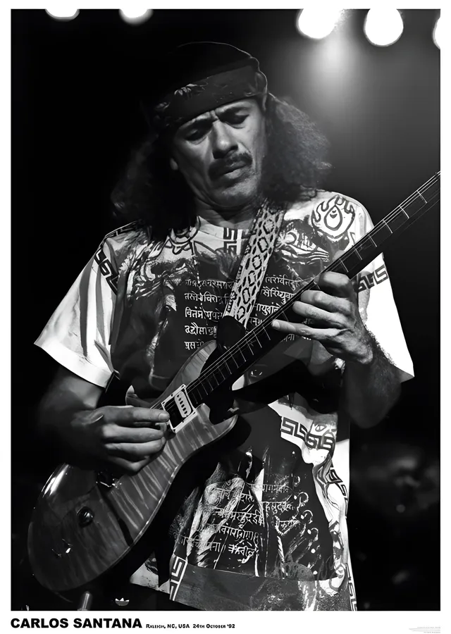 Carlos Santana: 1992 metal tablo