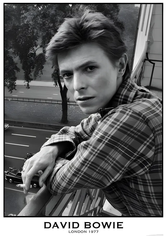 David Bowie: Londra 1977 metal tablo