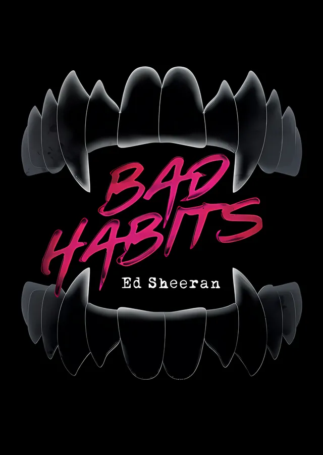 Ed Sheeran: Bad Habits metal tablo