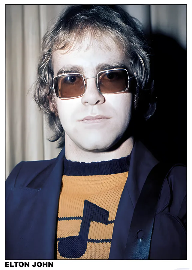 Elton John: Londra metal tablo
