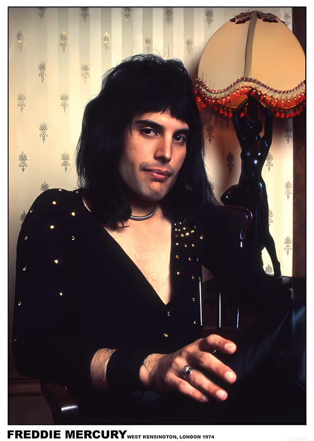 Freddie Mercury: Londra 1974 metal tablo