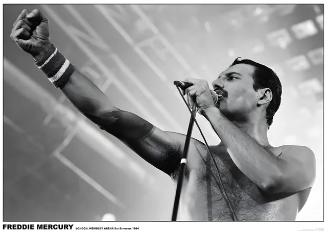 Freddie Mercury: Wembley 1986 metal tablo
