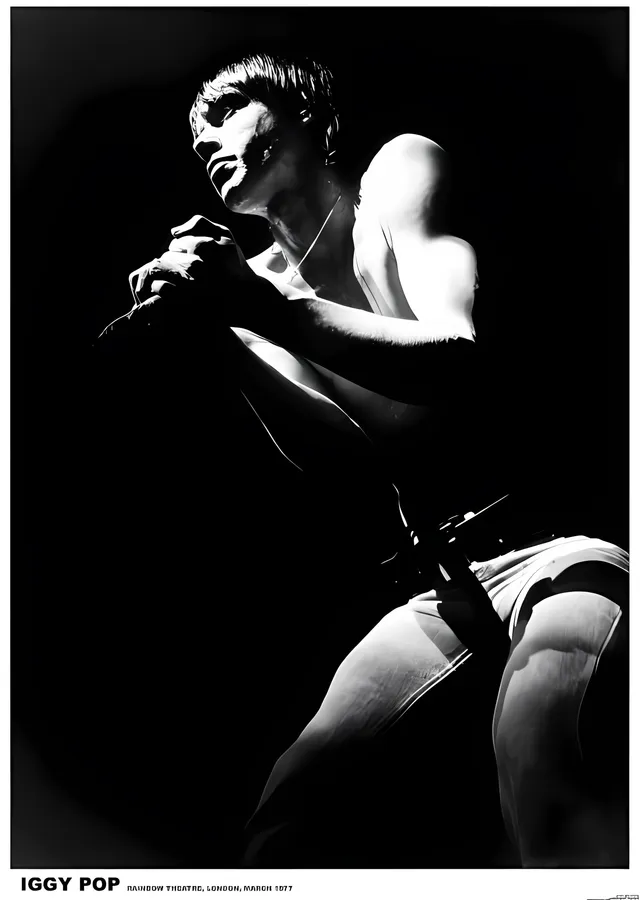Iggy Pop: Londra 1977 metal tablo