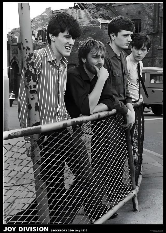 Joy Division: Stockport 1979 metal tablo
