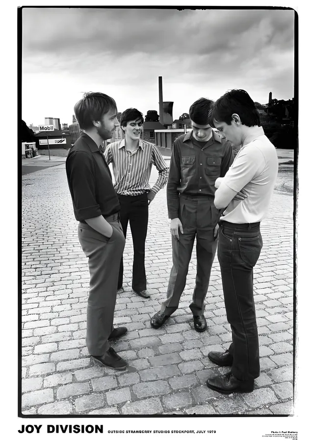 Joy Division: Strawberry Studios 1979 metal tablo