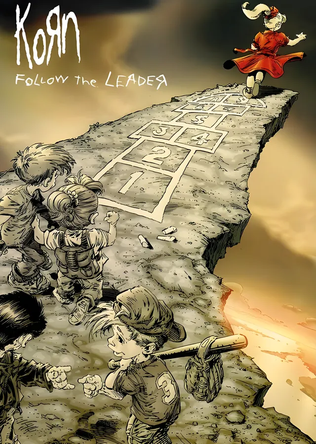 Korn: Follow the Leader · Uçurum Sahnesi metal tablo