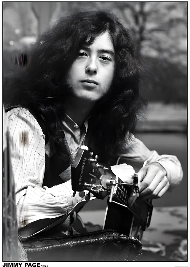 Jimmy Page: 1970 metal tablo