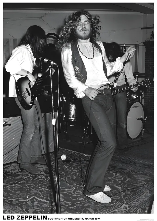 Led Zeppelin: Southampton 1971 metal tablo