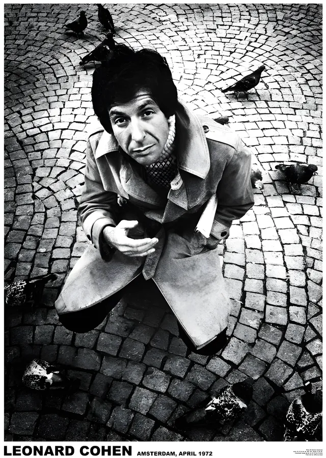 Leonard Cohen: Amsterdam 1972 metal tablo