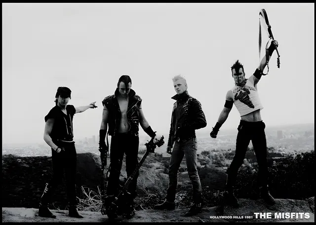 Misfits: Hollywood Hills 1981 metal tablo