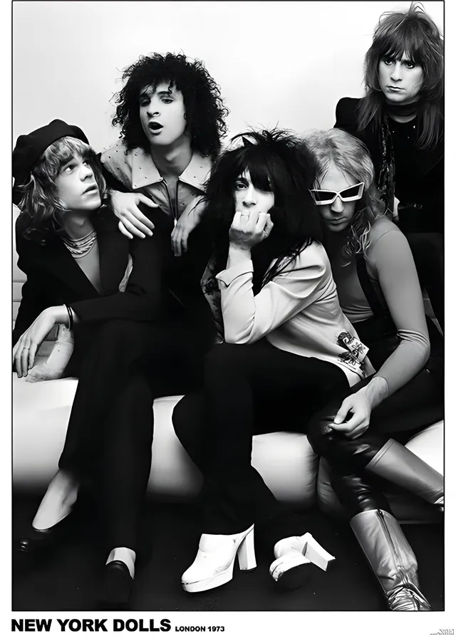 New York Dolls: Londra 1973 metal tablo