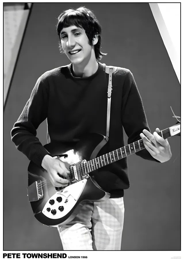 Pete Townshend: Londra 1966 metal tablo