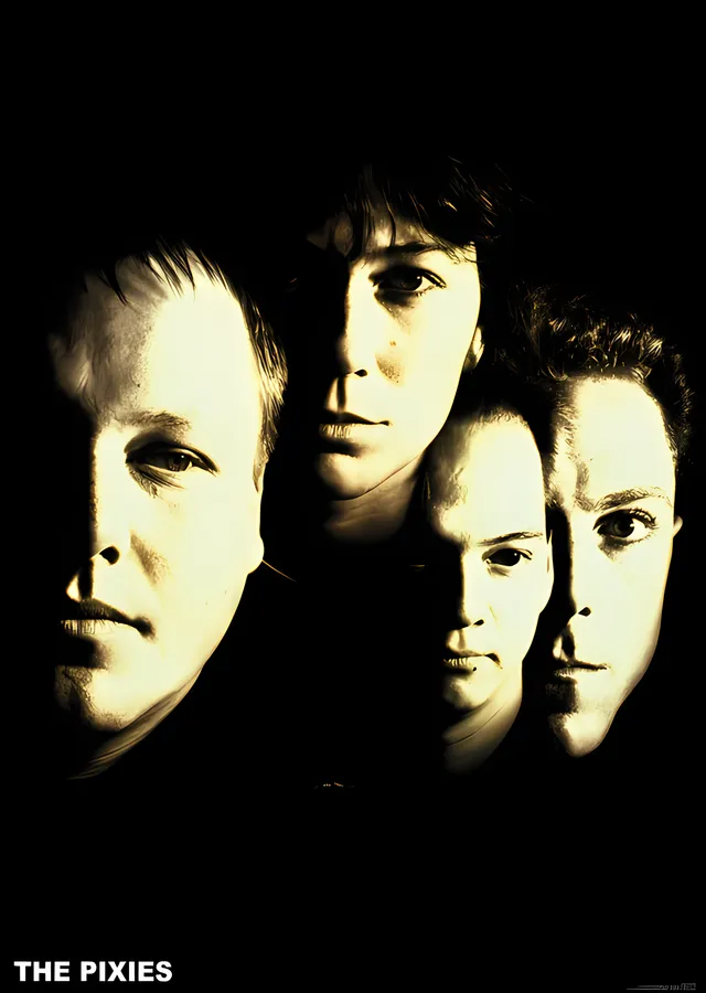 Pixies: Yüzler metal tablo
