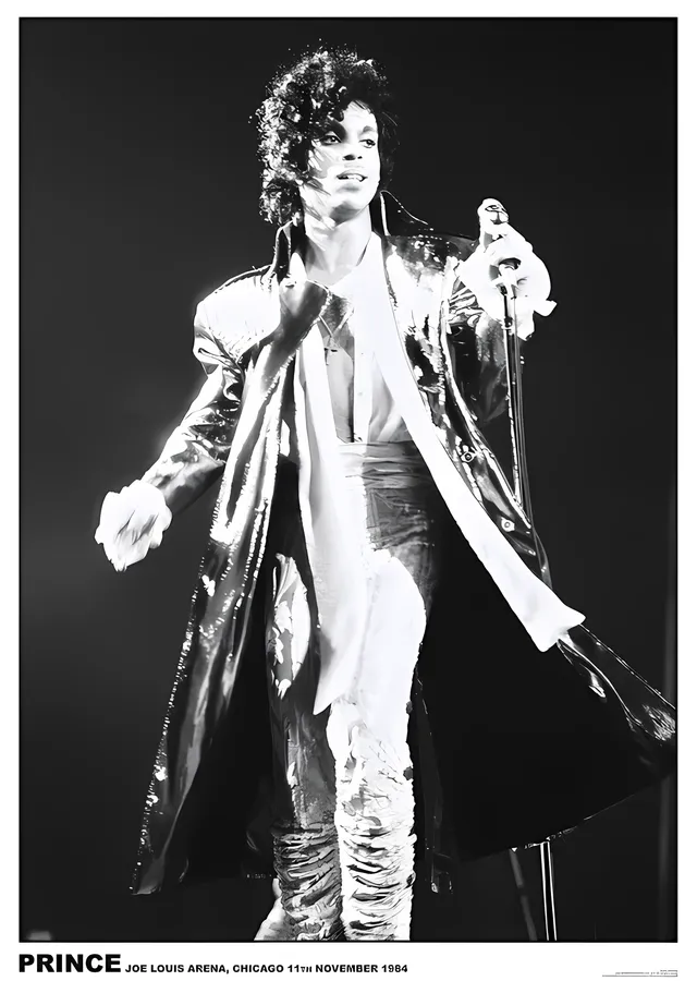 Prince: Chicago 1984 metal tablo