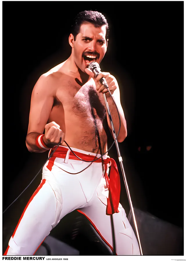 Freddie Mercury: Los Angeles 1982 metal tablo