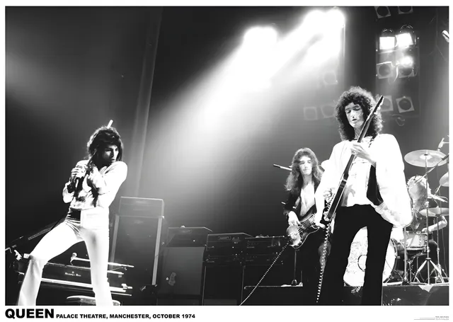 Queen: Manchester 1974 metal tablo