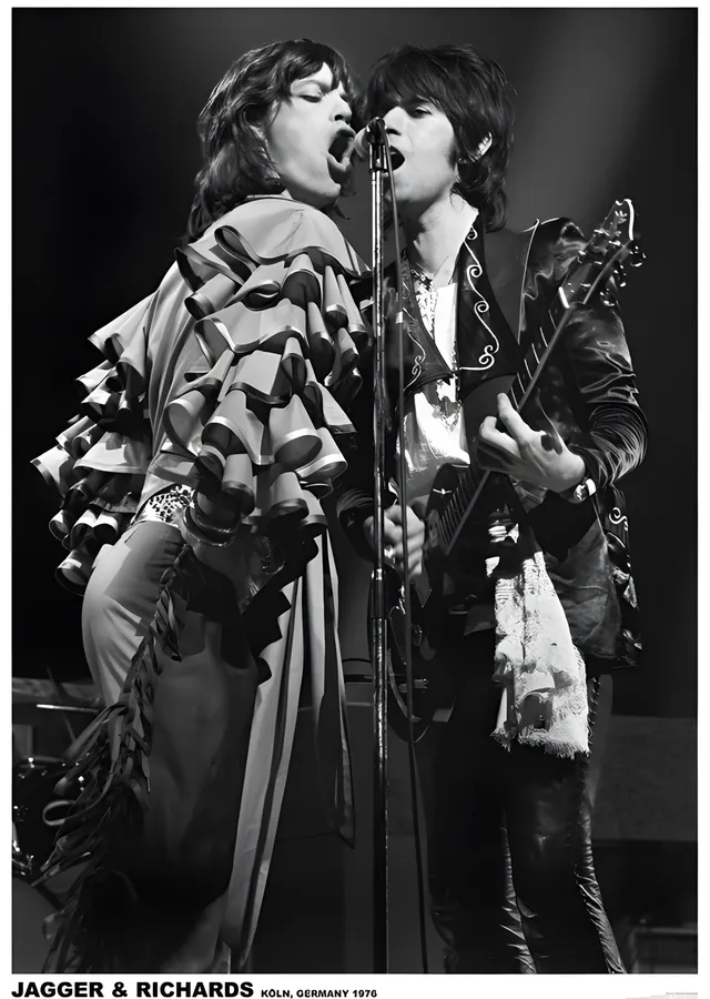 Mick Jagger ve Keith Richards: Köln 1976 metal tablo