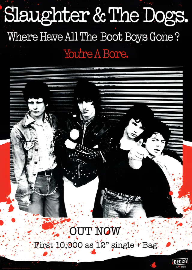 Slaughter & The Dogs: Where Have All the Boot Boys Gone metal tablo