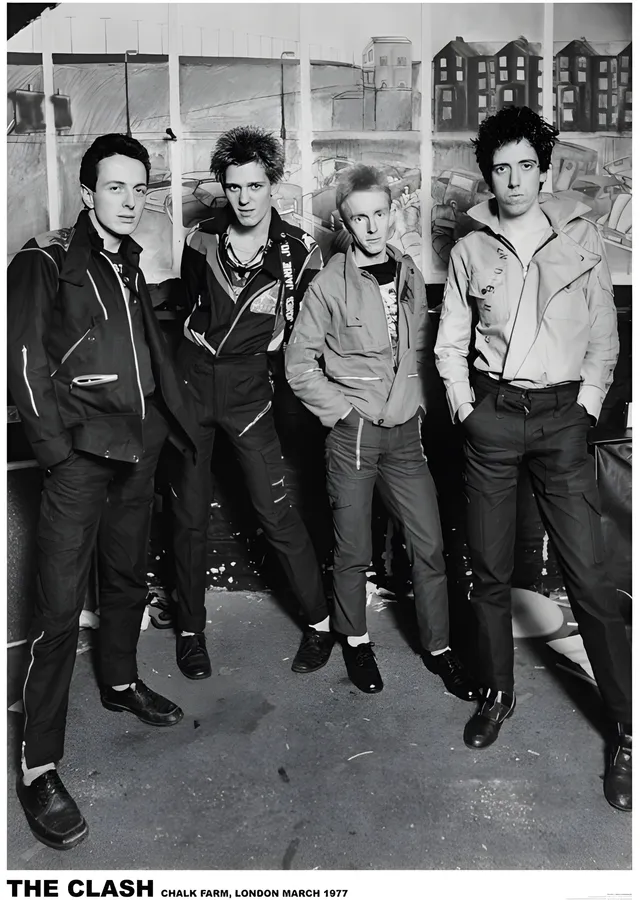 The Clash: Londra 1977 metal tablo