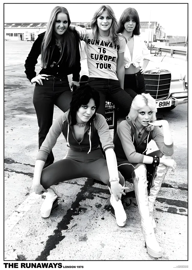 The Runaways: Londra 1976 metal tablo