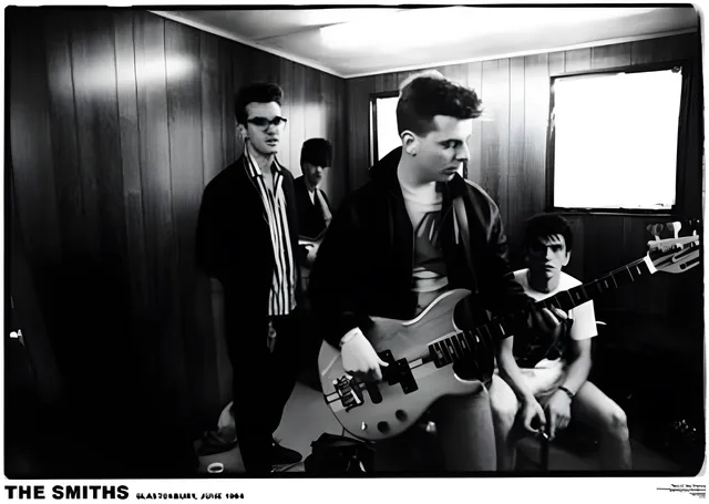 The Smiths: Glastonbury 1984 metal tablo
