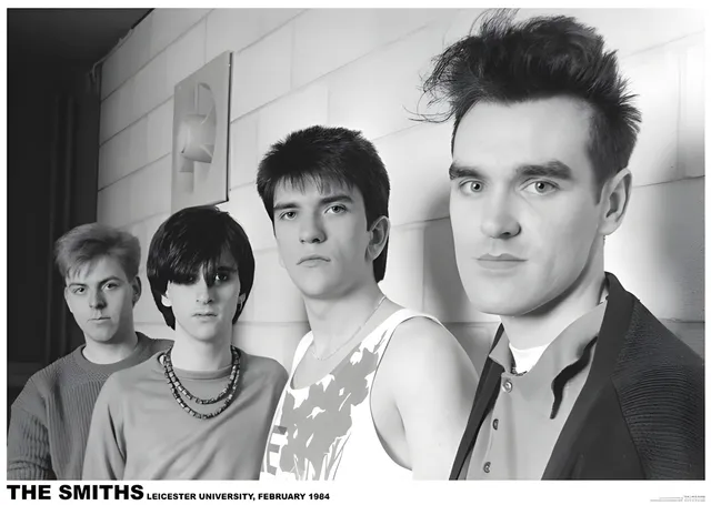 The Smiths: Leicester 1984 metal tablo