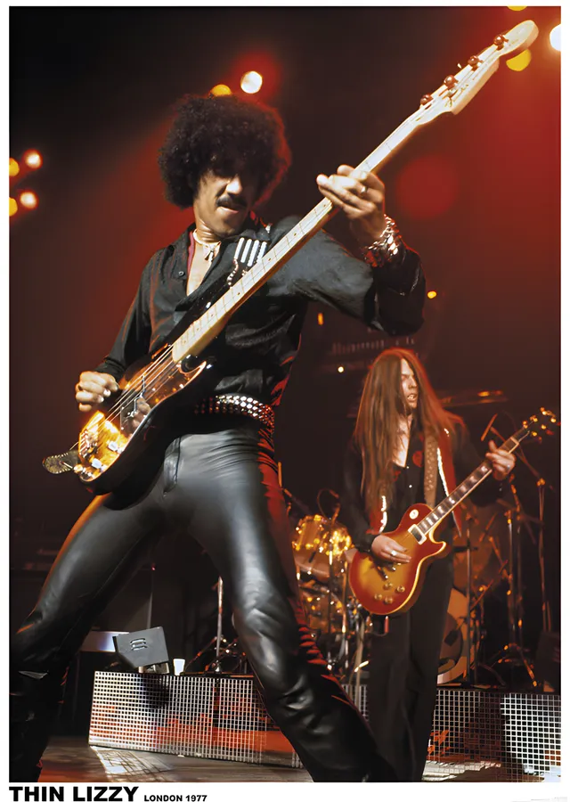Thin Lizzy: Londra 1977 metal tablo