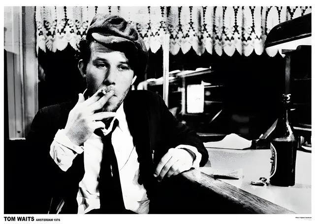 Tom Waits: Amsterdam 1976 metal tablo