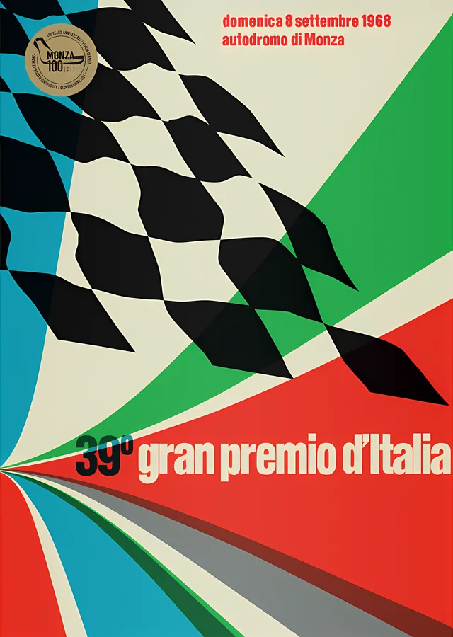 Monza Pisti · 1968 100. Yıl metal tablo