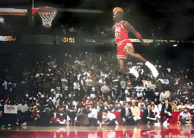 Michael Jordan: Smaç Yarışması metal tablo