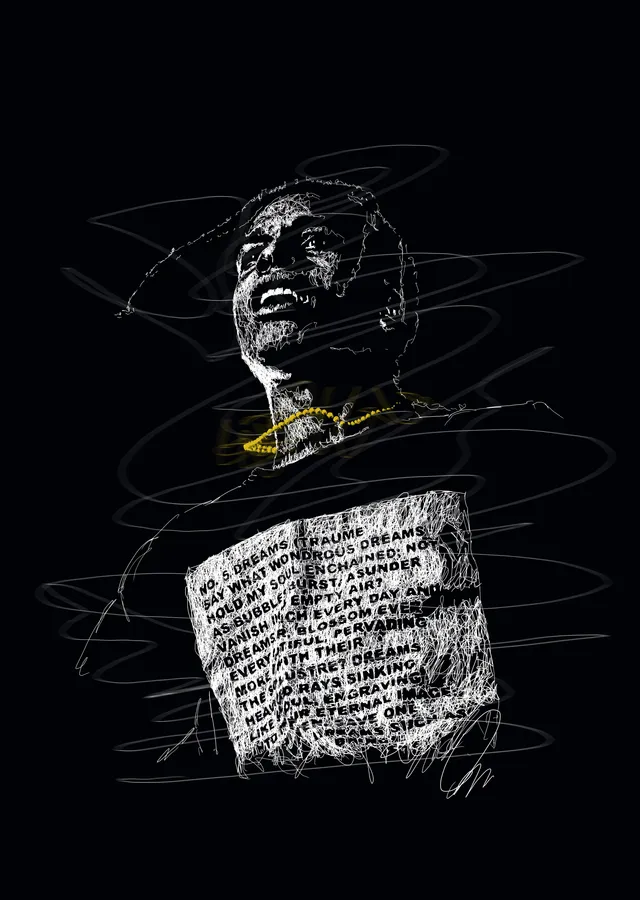 A$AP Rocky: Karalama Portre metal tablo
