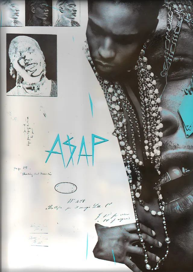 A$AP Rocky metal tablo