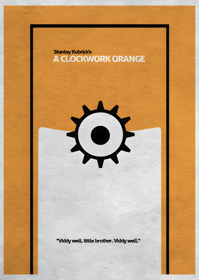 A Clockwork Orange metal tablo
