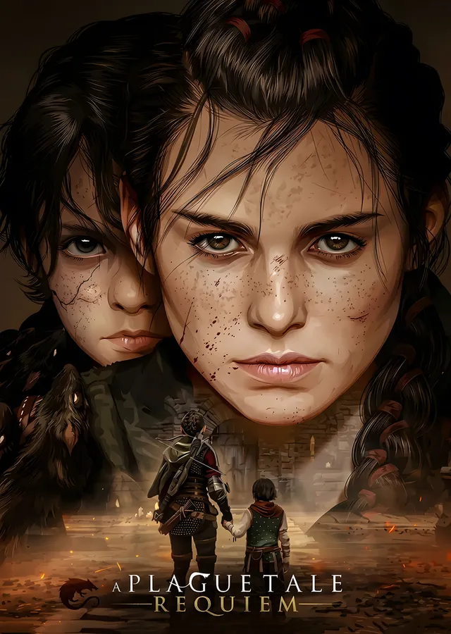 A Plague Tale Requiem: Amicia'nın Yakın Bakışı metal tablo