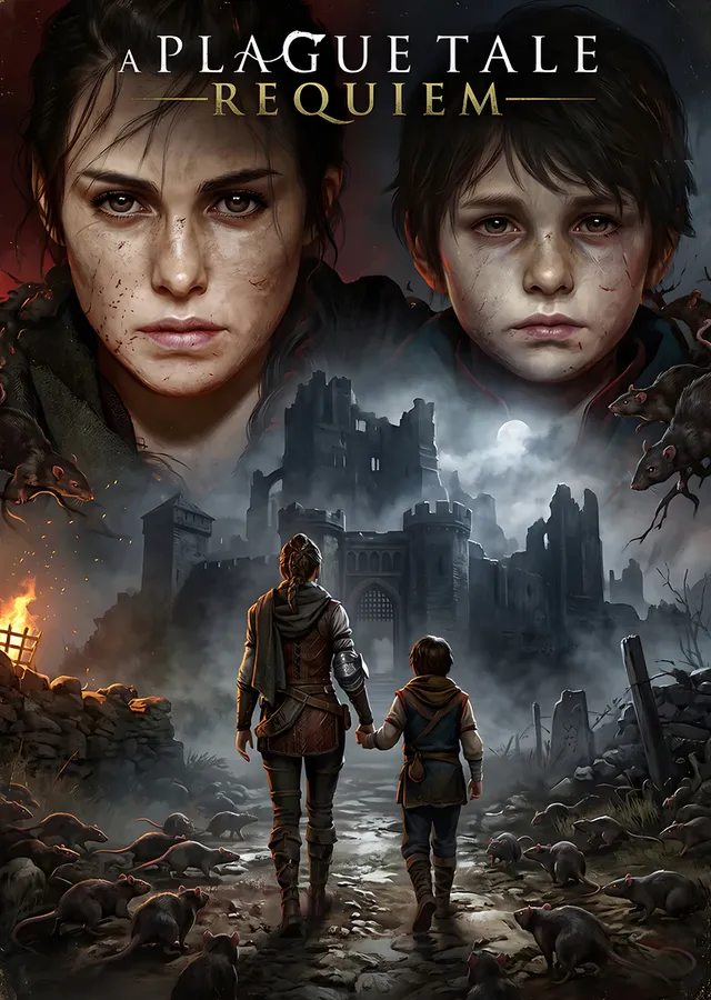A Plague Tale Requiem: Kardeşlerin Yolculuğu metal tablo