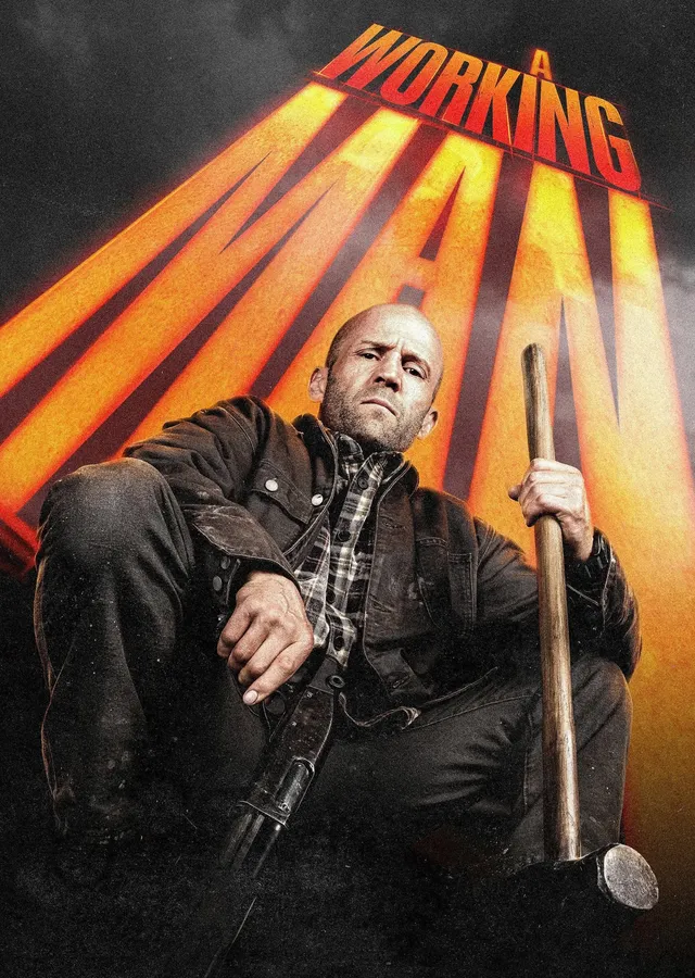 A Working Man: Jason Statham Afişi metal tablo