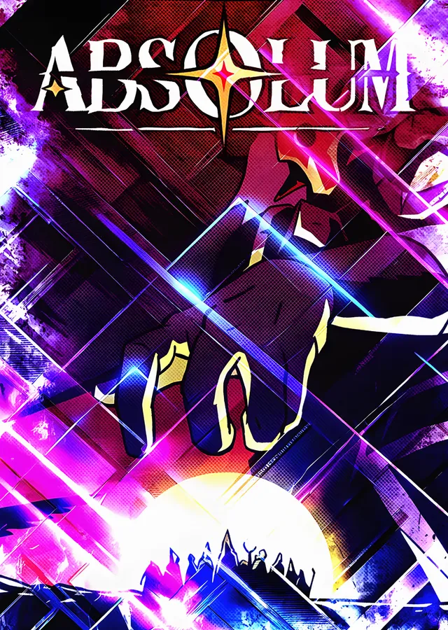 Absolum: Mor Neonda Kılıç Hamlesi metal tablo